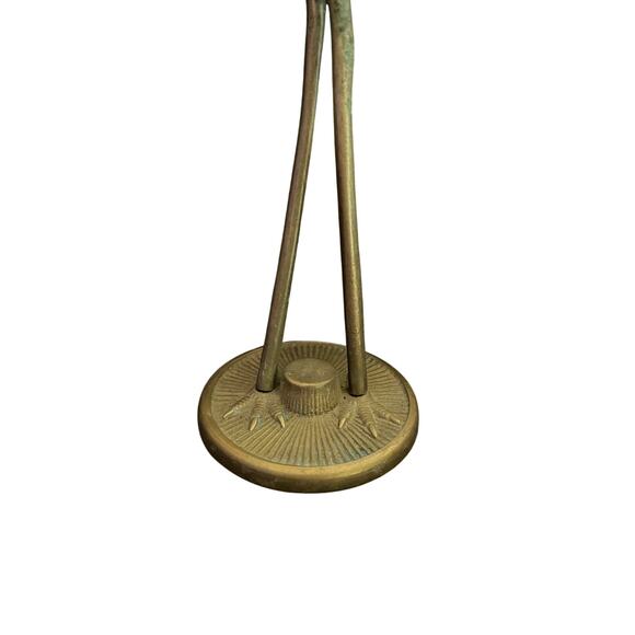 Vintage brass 12” crane figure - Picture 4 of 5